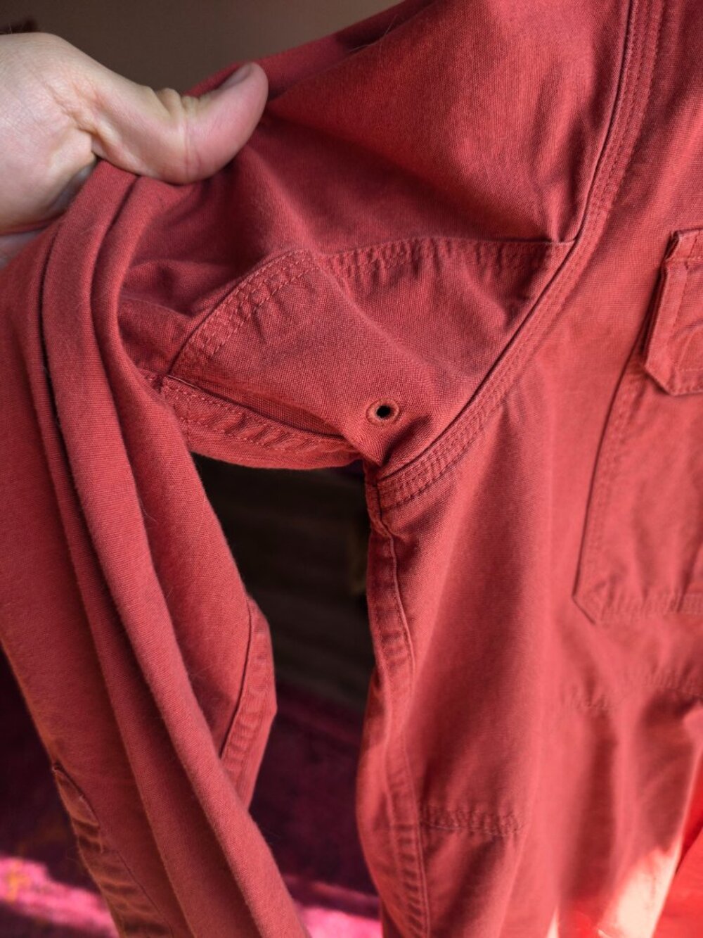 5.11 Tactical Large Rust/Orange Ripstop Shirt - Picture 5 of 6